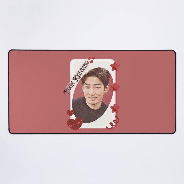 Item preview, Yoon Kye-sang Korean Actor Kdrama Group Card Red Aesthetic Collage Design designed and sold by AJUNICE STUDIO.