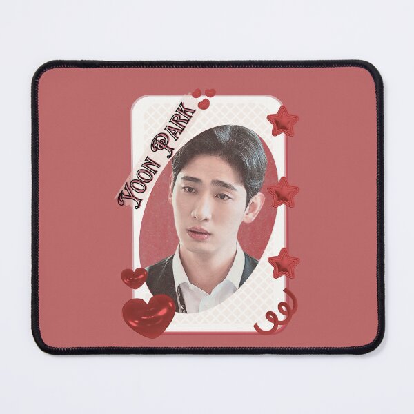Item preview, Yoon Park Korean Actor Kdrama Group Card Red Aesthetic Collage Design designed and sold by AJUNICE STUDIO.
