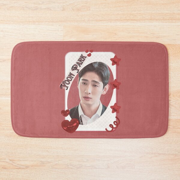 Item preview, Yoon Park Korean Actor Kdrama Group Card Red Aesthetic Collage Design designed and sold by AJUNICE STUDIO.