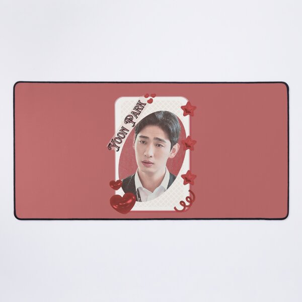 Item preview, Yoon Park Korean Actor Kdrama Group Card Red Aesthetic Collage Design designed and sold by AJUNICE STUDIO.