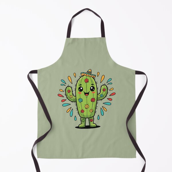 Item preview, Festive Cartoon Cactus with Sombrero and Spirals designed and sold by AwesomeBeyondLimits.