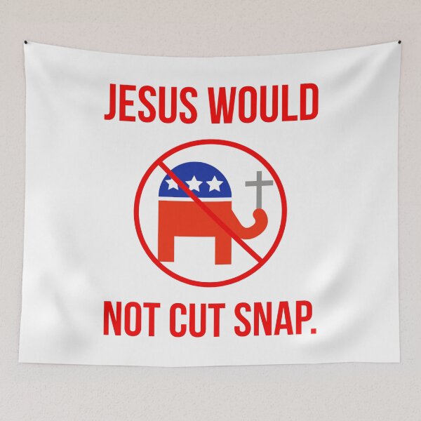Item preview, Jesus would not cut SNAP.  designed and sold by Rachel the Artist .