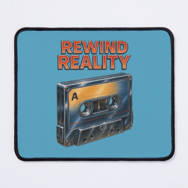 Item preview, Rewind Reality – Vintage Cassette A-Side Retro Art designed and sold by The Devil's Bargain.