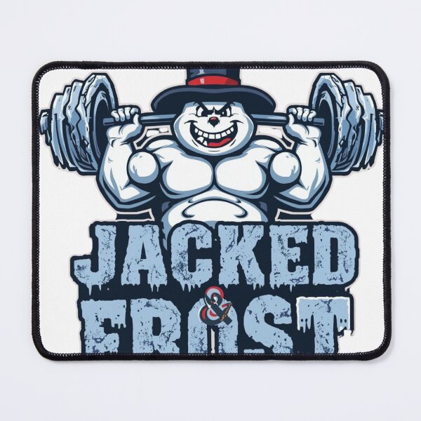 Item preview, Funny Christmas Gym - Jacked Frost Buff Snowman designed and sold by ShirtHatch.