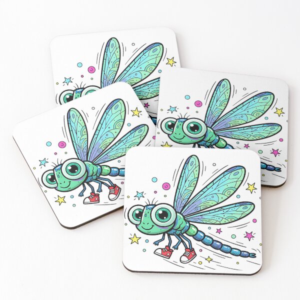 Item preview, Dragonfly with Sneakers and Sparkling Wings designed and sold by AwesomeBeyondLimits.