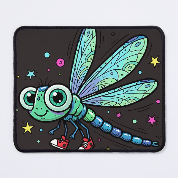 Item preview, Dragonfly with Sneakers and Sparkling Wings designed and sold by AwesomeBeyondLimits.