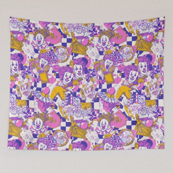Item preview, Chaotic Clown Carnival Collage designed and sold by weirdfishes123.