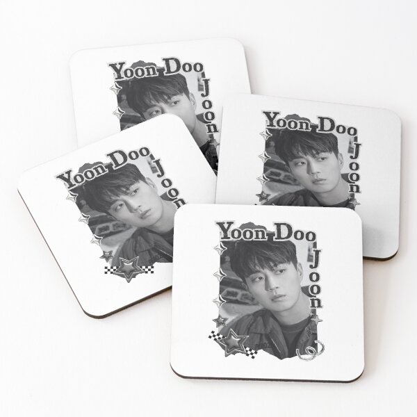 Item preview, Yoon Doo-joon Korean Actor Kdrama Group Black and White Collage Digital Art Portrait designed and sold by AJUNICE STUDIO.