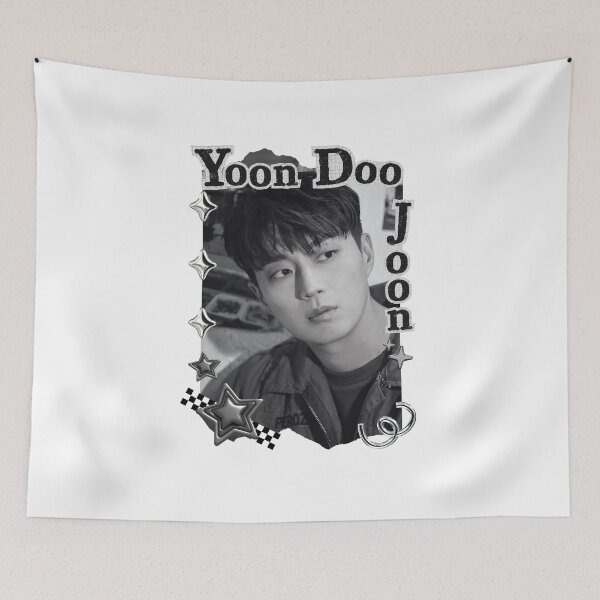 Item preview, Yoon Doo-joon Korean Actor Kdrama Group Black and White Collage Digital Art Portrait designed and sold by AJUNICE STUDIO.