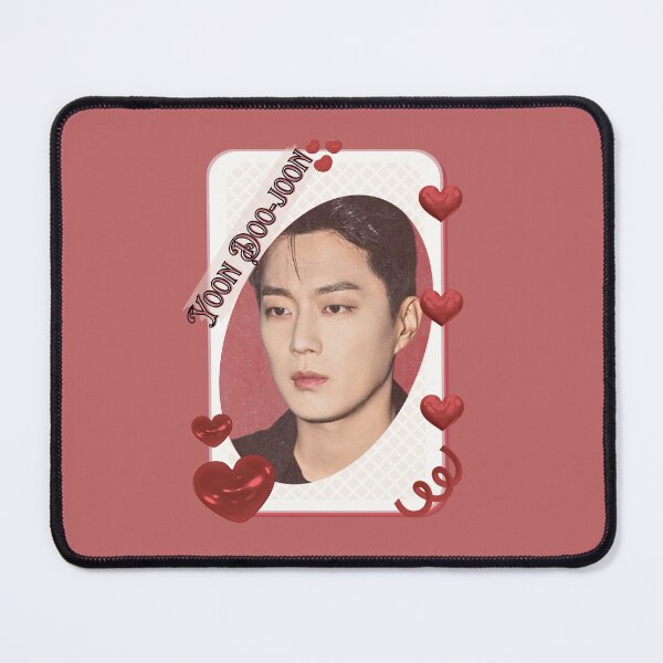 Item preview, Yoon Doo-joon Korean Actor Kdrama Group Card Red Aesthetic Collage Design designed and sold by AJUNICE STUDIO.
