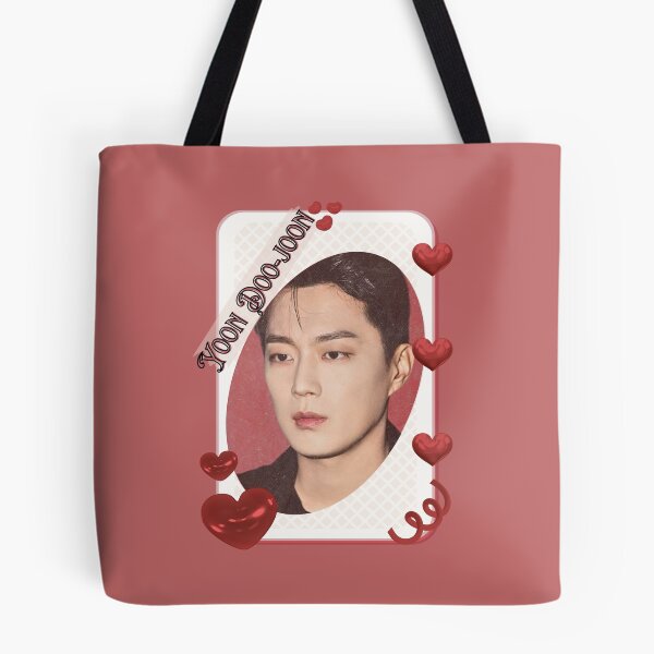 Item preview, Yoon Doo-joon Korean Actor Kdrama Group Card Red Aesthetic Collage Design designed and sold by AJUNICE STUDIO.