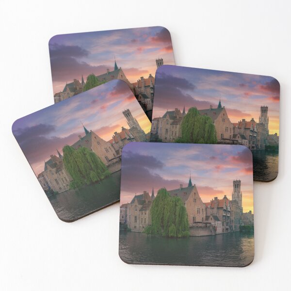 Item preview, Bruges Sunset Over Rozenhoedkaai Canal designed and sold by Stefano Orazzini.
