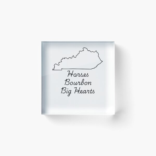 Item preview, Horses, Bourbon, and Big Hearts designed and sold by Kentucky Things.
