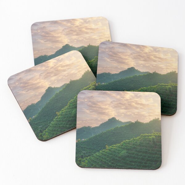 Item preview, Vineyards of Prosecco at sunset, Valdobbiadene designed and sold by Stefano Orazzini.