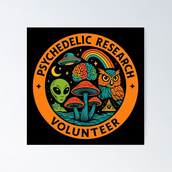Item preview, Psychedelic Research Volunteer designed and sold by getpressedshirt.