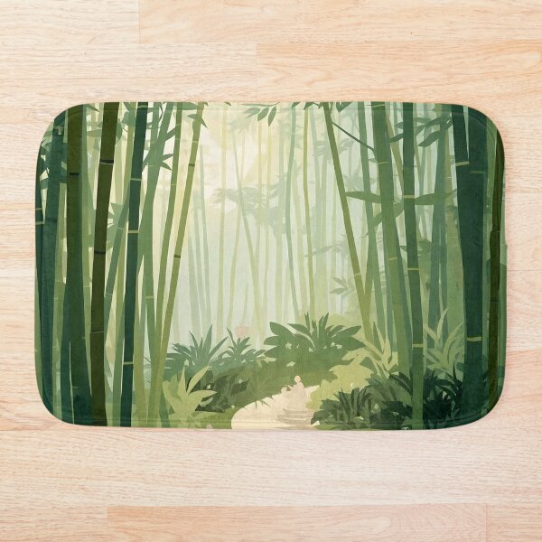 Item preview, Whimsical Forest Path with Bamboo Canopy designed and sold by Qurratul Sadia.