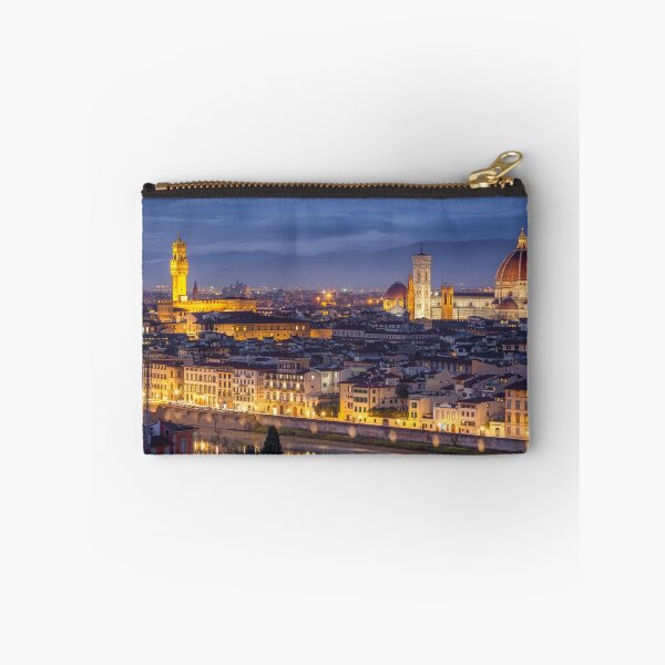 Item preview, Florence Skyline with Duomo and Palazzo Vecchio at Blue Hour designed and sold by Stefano Orazzini.
