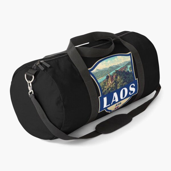 Item preview, Laos Illustration Retro Badge designed and sold by KrisSidDesigns.