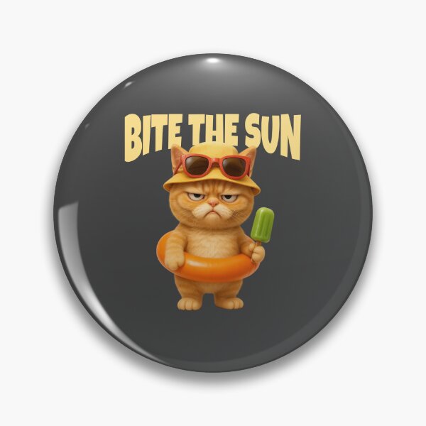 Item preview, Grumpy Cat with – Bite the Sun Summer Attitude designed and sold by iamwonderkitty.