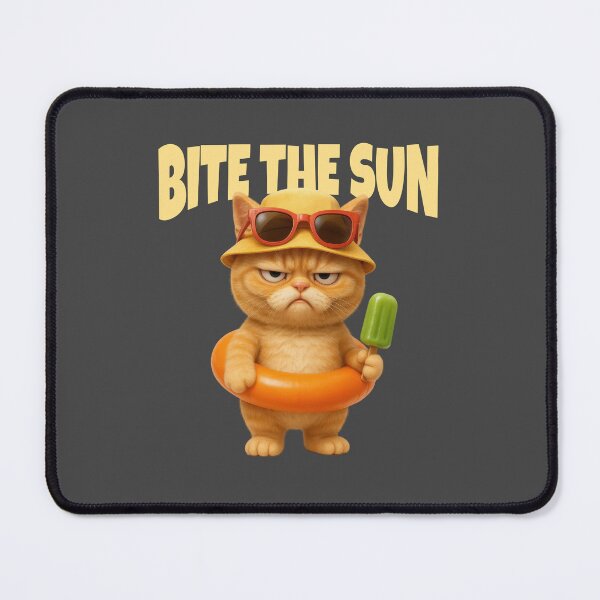 Item preview, Grumpy Cat with – Bite the Sun Summer Attitude designed and sold by iamwonderkitty.