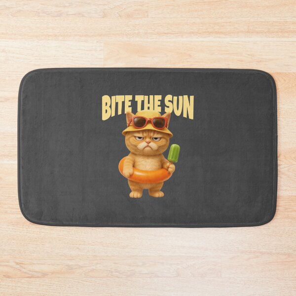 Item preview, Grumpy Cat with – Bite the Sun Summer Attitude designed and sold by iamwonderkitty.