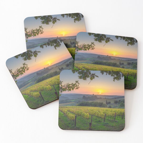 Item preview, Abbey of Badia a Passignano Rising Above Chianti Vineyards at Sunset designed and sold by Stefano Orazzini.