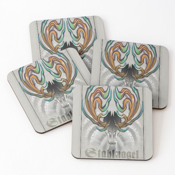 Item preview, Stag with colourful antlers  designed and sold by stahlnagel.ttt.