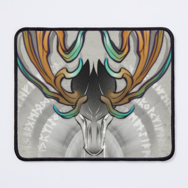Item preview, Stag with colourful antlers designed and sold by stahlnagel.ttt.
