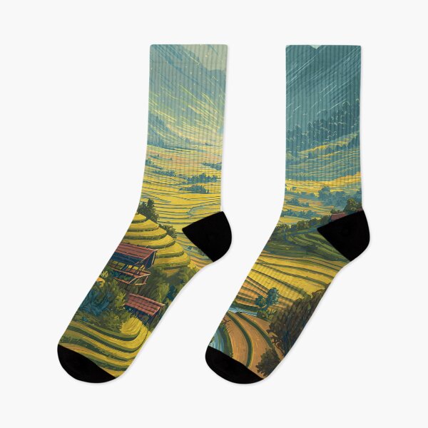 Item preview, Laos Illustration Travel Art Vintage designed and sold by KrisSidDesigns.