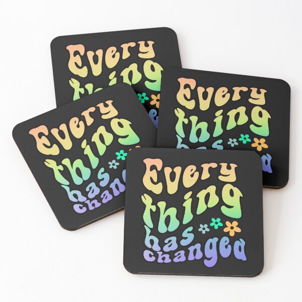 Item preview, Everything Has Changed - Happy Vibes Retro Design – Groovy Quote for Joyful Souls designed and sold by Sun Sand & Sea Art.