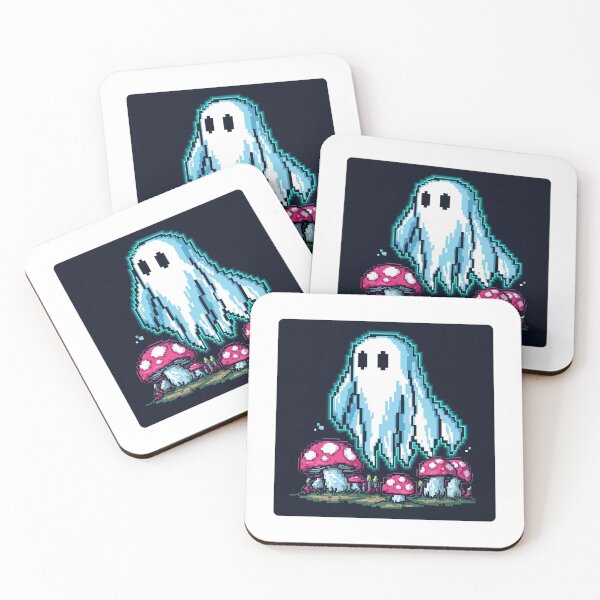 Item preview, Pixel Art Ghost – Retro 8-Bit Neon Glow Gamer Tee designed and sold by Pixel Toad.