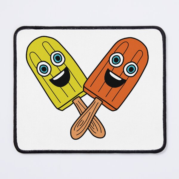 Item preview, StickStick Icypole Orange and Yellow Subtle Crossed designed and sold by GetContented.