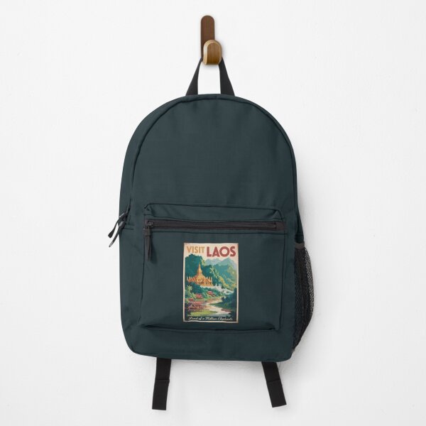 Item preview, Laos Pha That Luang Illustration Travel Art Vintage designed and sold by KrisSidDesigns.