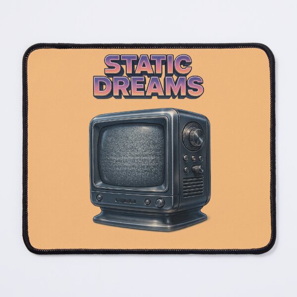 Item preview, Static Dreams – Retro Vintage TV Art designed and sold by The Devil's Bargain.