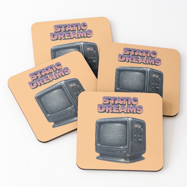 Item preview, Static Dreams – Retro Vintage TV Art designed and sold by The Devil's Bargain.