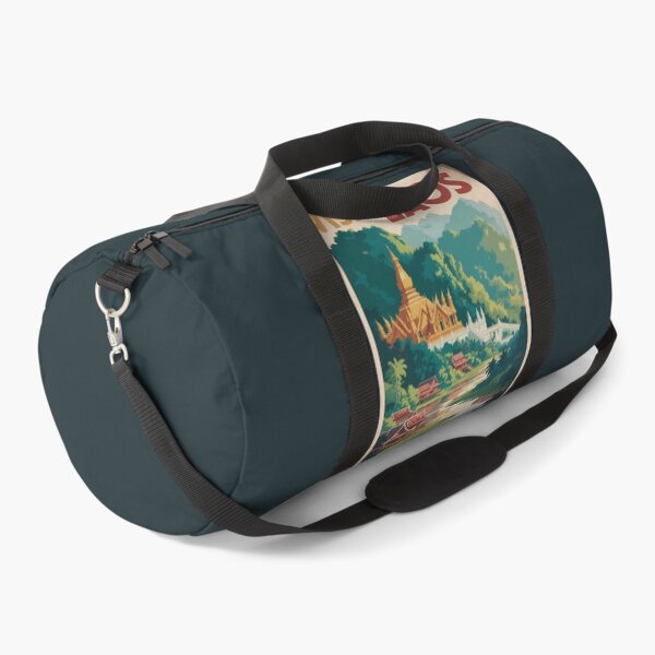 Item preview, Laos Pha That Luang Illustration Travel Art Vintage designed and sold by KrisSidDesigns.