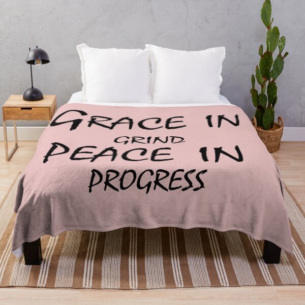Item preview, Grace in Grind, Peace in Progress – Motivational Mindset Quote Design designed and sold by ArtNestVerse.