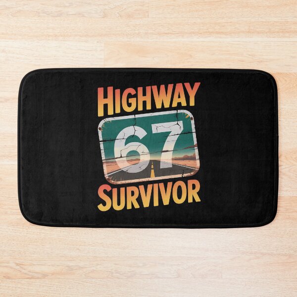 Item preview, highway 67 - vintage 67 - retro 67 - lucky 67 - born in 1967 - since 67 - highway 67 - rule 67 - 67 years old - milestone 67 - anniversary 67 - vintage number - retro typography - minimalist number designed and sold by JansenGS.