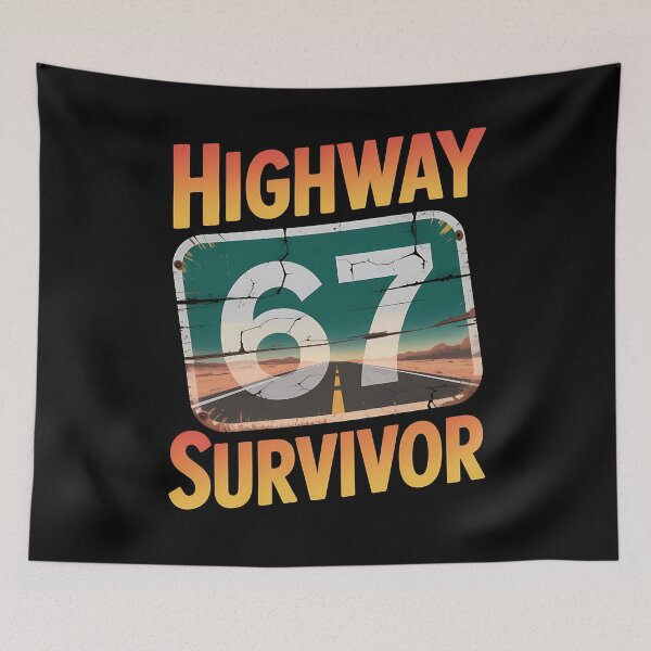 Item preview, highway 67 - vintage 67 - retro 67 - lucky 67 - born in 1967 - since 67 - highway 67 - rule 67 - 67 years old - milestone 67 - anniversary 67 - vintage number - retro typography - minimalist number designed and sold by JansenGS.