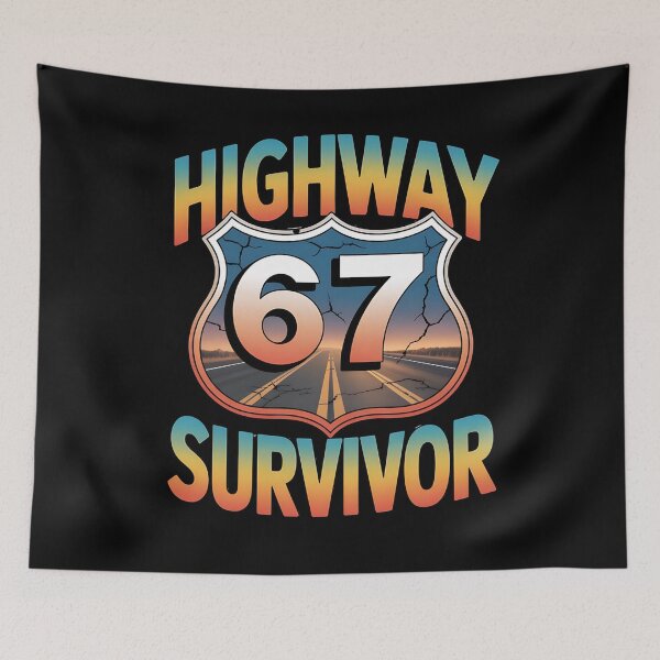 Item preview, highway 67 - vintage 67 - retro 67 - lucky 67 - born in 1967 - since 67 - highway 67 - rule 67 - 67 years old - milestone 67 - anniversary 67 - vintage number - retro typography - minimalist number designed and sold by JansenGS.