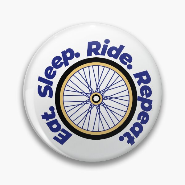 Item preview, Eat Sleep Ride Repeat – Funny Cyclist Quote for Bike Lovers designed and sold by J0b4t.