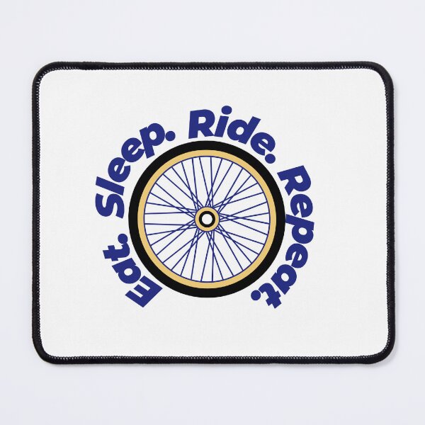 Item preview, Eat Sleep Ride Repeat – Funny Cyclist Quote for Bike Lovers designed and sold by J0b4t.