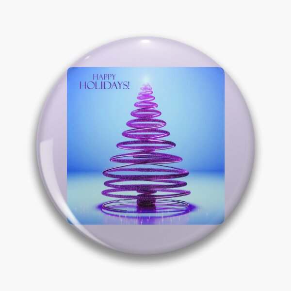 Item preview, Happy Holidays Purple Glitter Tree designed and sold by Lynn Anne Creations.
