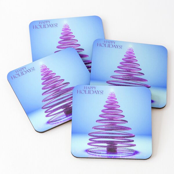 Item preview, Happy Holidays Purple Glitter Tree designed and sold by Lynn Anne Creations.
