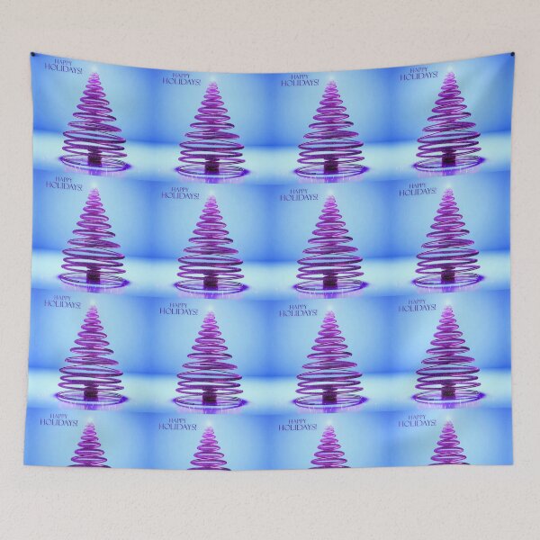 Item preview, Happy Holidays Purple Glitter Tree designed and sold by Lynn Anne Creations.