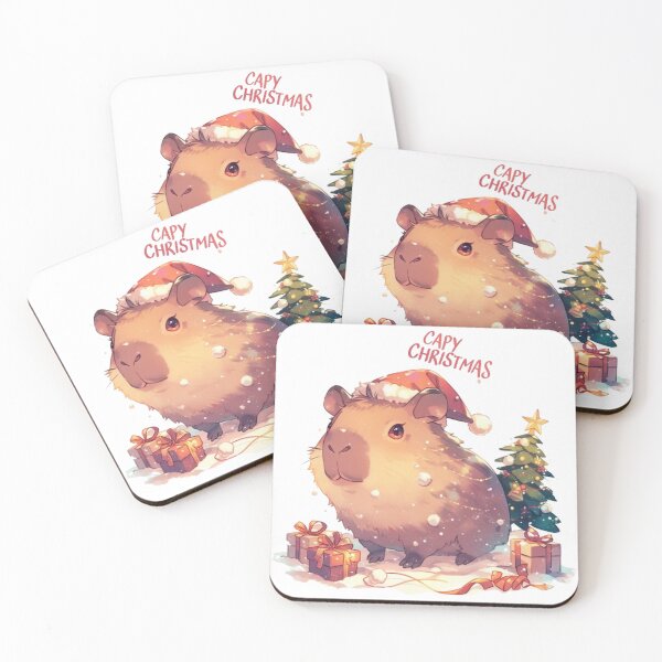 Item preview, Christmas Capybara designed and sold by Lenycherry_art.