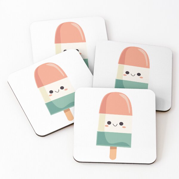 Item preview, Kawaii  with Face – Cute Summer Ice Cream Design designed and sold by Blueprint&co.