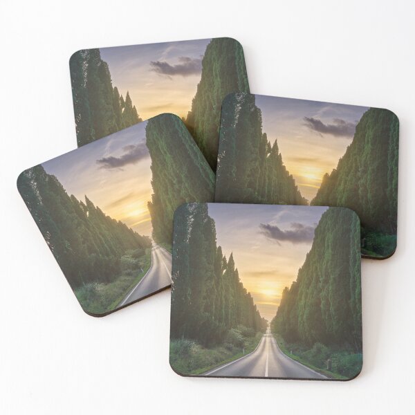 Item preview, The Famous Cypress Avenue of Bolgheri at Sunset designed and sold by Stefano Orazzini.