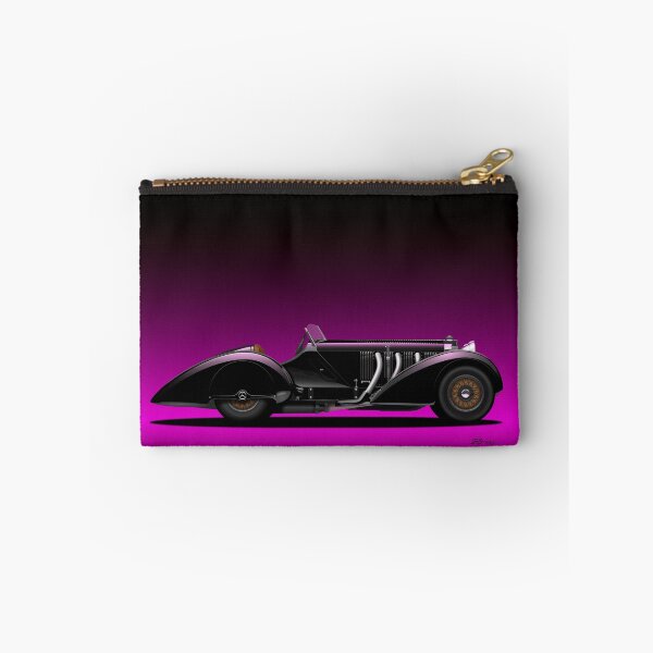 Item preview, 710 SSK Trossi Roadster, Neon Pink background. designed and sold by Tunstall Illustration.