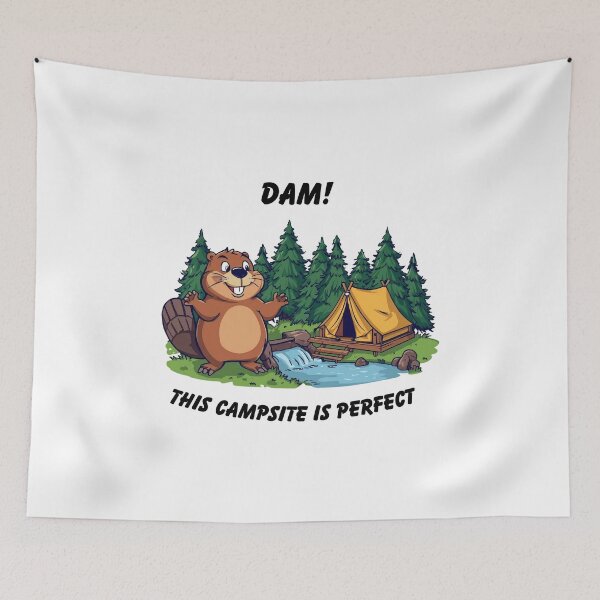 Item preview, Perfect Dam Campsite T-Shirt designed and sold by MascotaPrints.